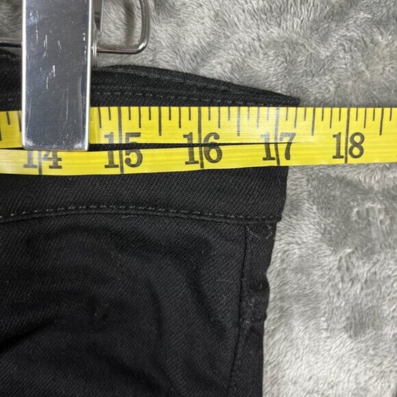 NUDIE Lean Dean Dry Everblack Jeans Mens W34/L30 Slim Fit Black Denim Zip Fly - Picture 7 of 9